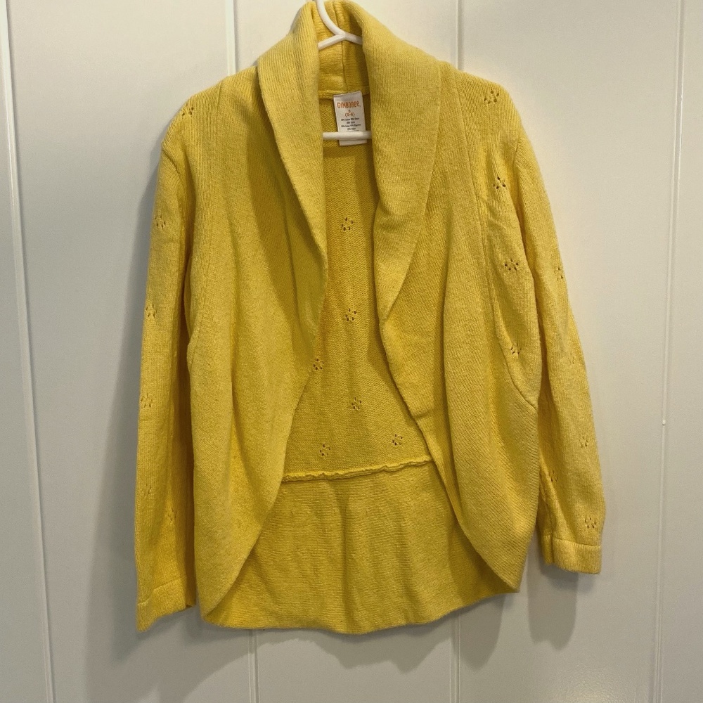 Gymboree Yellow Open Cardigan